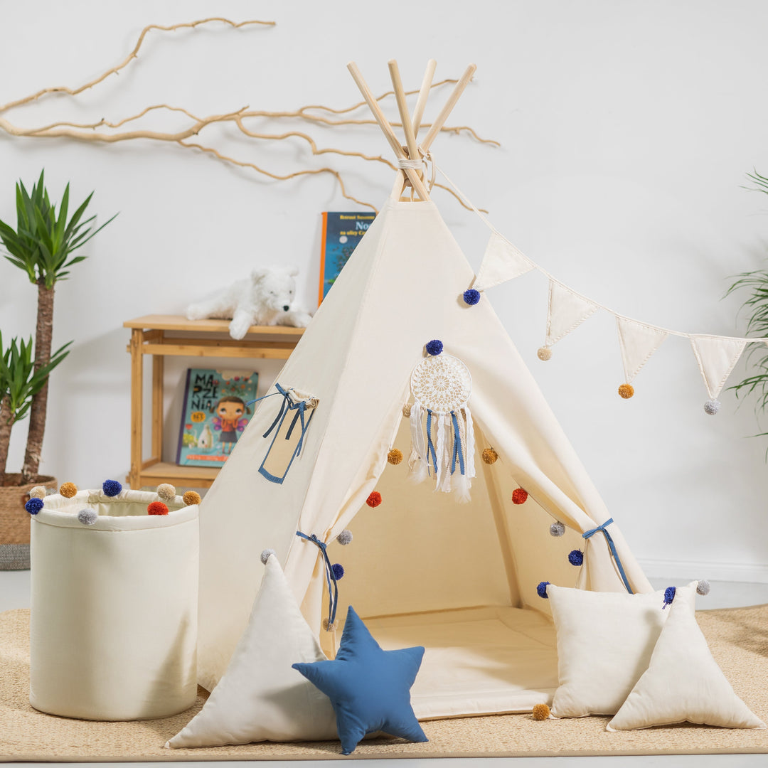 pure tent Teepee Tent Happy Pompom