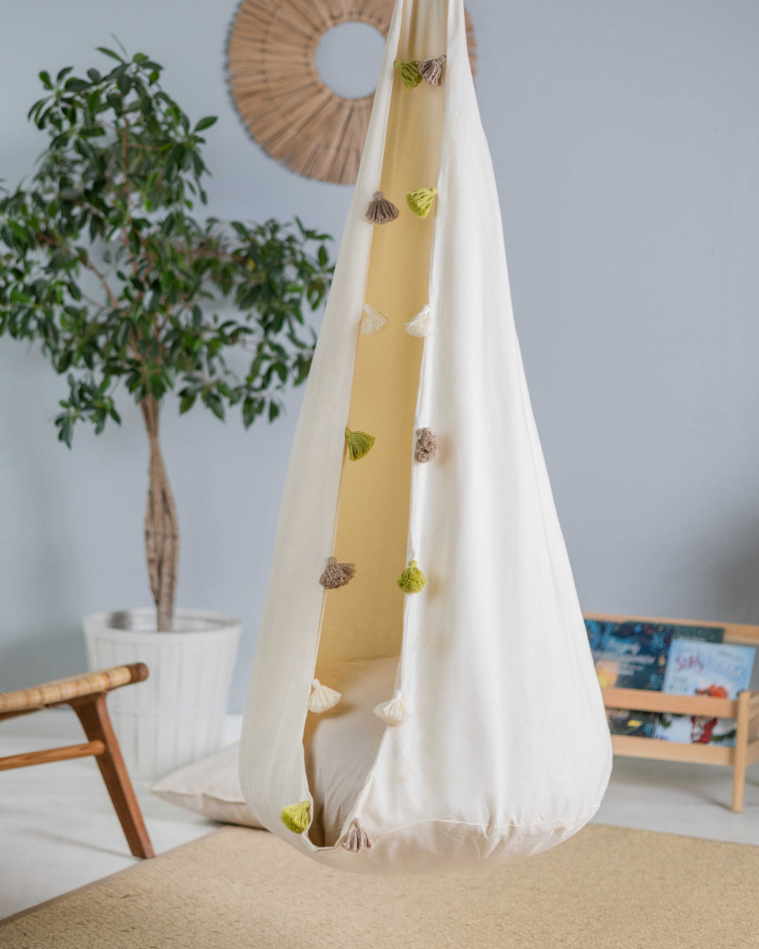 hanging cocoon tent Wild Folks Dancing Tassel Cocoon Swing | Free Spirit – Wild Folks