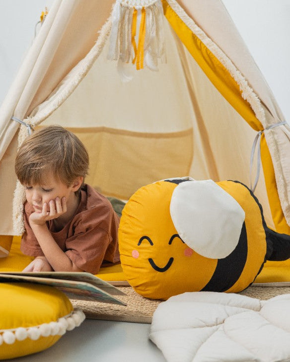 Kinder Tipi Zelt Bienen Bee Happy | OEKO-TEX | Wild Folks – Wild Folks