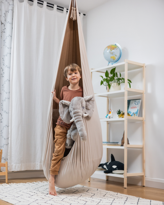 Hanging Cocoon Swing Caramel Marshmallow | Free Spirit Collection