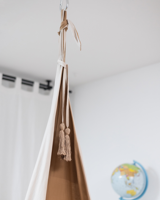 Hanging Cocoon Swing Caramel Marshmallow | Free Spirit Collection
