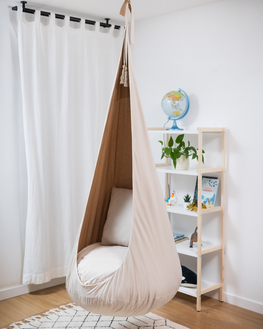 Hanging Cocoon Swing Caramel Marshmallow | Free Spirit Collection